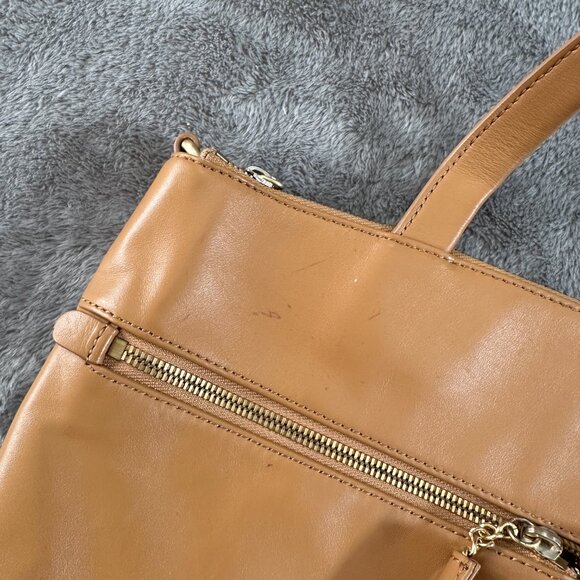 Hobo International Camel Brown Leather Handbag Shoulder Bag Purse - Picture 2 of 8